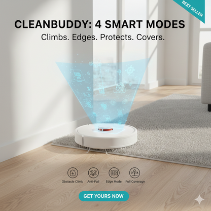 CleanBuddy™ 4-in-1 Smart Robot Vacuum & Mop